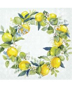 Servilleta 33cmx33cm Corona De Limón Y Menta