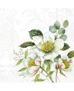 Servilleta 33cmx33cm Noelia blanca