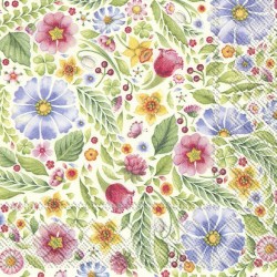 Servilleta 33cmx33cm  Fantasía de primavera