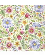 Servilleta 33cmx33cm  Fantasía de primavera