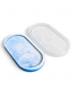 Molde silicona para resina epoxi BANDEJA JOYERO OVALADA 186*102*20MM