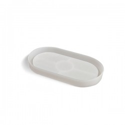 Molde silicona para resina epoxi BANDEJA JOYERO OVALADA 186*102*20MM