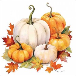 Servilleta 33cmx33cm temporada de calabazas