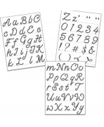 Plantillas de alfabeto de escritura de 8.5 x 11 pulgadas (3 piezas)