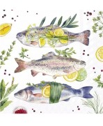 Servilleta 33cmx33cm PESCADO DELICIOSO