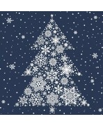 Servilleta 33x33 cm -Gran árbol de Navidad medianoche