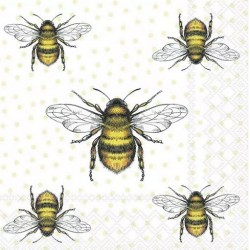 Servilleta 33x33 cm -abejas voladoras