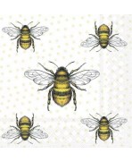 Servilleta 33x33 cm -abejas voladoras
