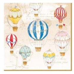 Servilleta 33x33 cm -  globos aerostáticos
