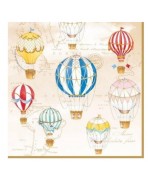 Servilleta 33x33 cm -  globos aerostáticos