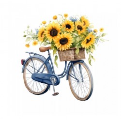 Servilletas 33x33 cm - Paseo con girasoles