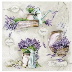 Servilletas 33x33 cm - Flor de Provenza
