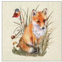 Servilletas 33x33 cm - zorro