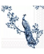 Servilletas 33x33 cm - pavo real
