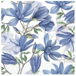 Servilletas 33x33 cm - Magnolia acuminata blanca