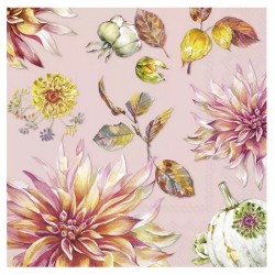 Servilletas 33x33 cm -DAHLIA SUEÑO rosa