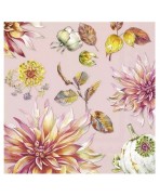 Servilletas 33x33 cm -DAHLIA SUEÑO rosa