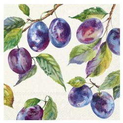 Servilletas 33x33 cm - ciruelas cultivadas en casa