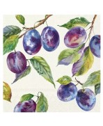 Servilletas 33x33 cm - ciruelas cultivadas en casa