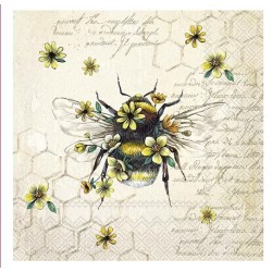 Servilletas 25x25 cm -ABEJA REINA