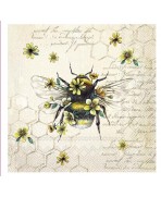 Servilletas 25x25 cm -ABEJA REINA
