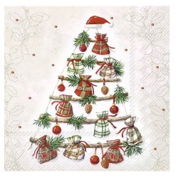 Servilleta 33cmx33cm PALO ARBOL CON REGALOS