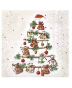 Servilleta 33cmx33cm PALO ARBOL CON REGALOS
