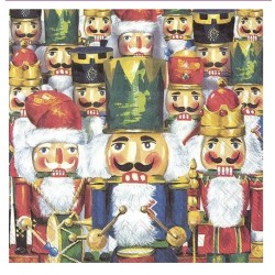 Servilletas 33x33 cm -cascanueces