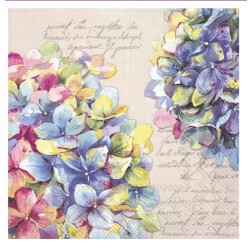 Servilletas 33x33 cm -PRICEY linen flores