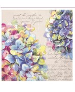 Servilletas 33x33 cm -PRICEY linen flores