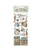 Rub-on cm 10,16x21,6 - The Nutcracker clocks