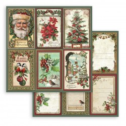Scrapbooking StamperiaClassic Christmas  Pad 10 sheets cm 30,5x30,5 (12"x12")