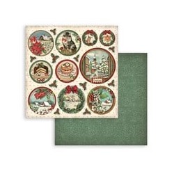 Scrapbooking StamperiaClassic Christmas  Pad 10 sheets cm 30,5x30,5 (12"x12")