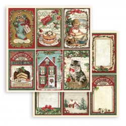 Scrapbooking StamperiaClassic Christmas  Pad 10 sheets cm 30,5x30,5 (12"x12")