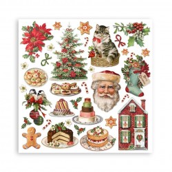 Scrapbooking StamperiaClassic Christmas  Pad 10 sheets cm 30,5x30,5 (12"x12")