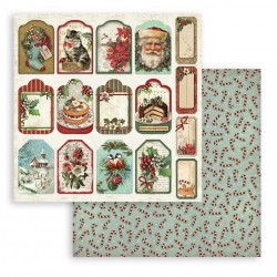 Scrapbooking StamperiaClassic Christmas  Pad 10 sheets cm 30,5x30,5 (12"x12")