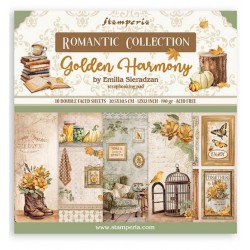 Scrapbooking Stamperia Golden Harmony Pad 10 sheets cm 30,5x30,5 (12"x12")