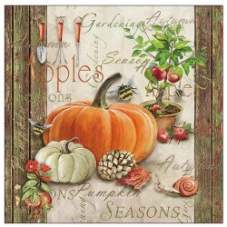 Servilletas 33x33 cm  Jardinería de otoño