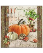 Servilletas 33x33 cm  Jardinería de otoño