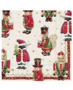 Servilleta 33cmx33cm Animales navideños