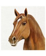 Servilleta 33cmx33cm caballo