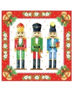Servilleta 33x33 cm - Cascanueces en acuarela