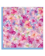Servilleta 33cmx33cm -Explosión de Flores con Hortensias