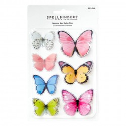 Pegatinas de mariposas Summer Day 3D Spellbinders
