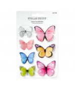 Pegatinas de mariposas Summer Day 3D Spellbinders