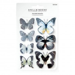 Pegatinas de mariposas Moonlight Day 3D Spellbinders