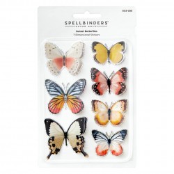 Pegatinas de mariposas Moonlight  Day 3D Spellbinders