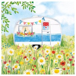 Servilleta 33x33 cm -  camping feliz