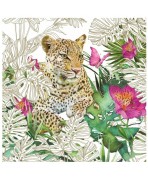 Servilleta 33cmx33  Leopardo