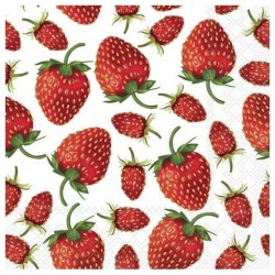 Servilleta 33x33 cm - Fresas
